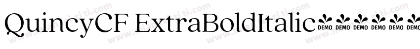 QuincyCF ExtraBoldItalic字体转换